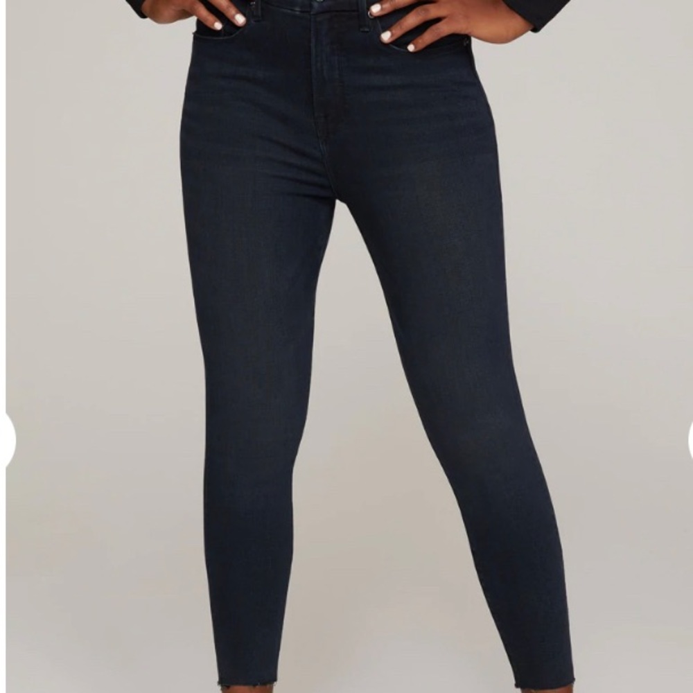 Good American Good Waist Crop Raw Hem size 12